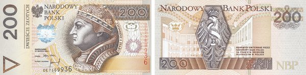 200 zlotych