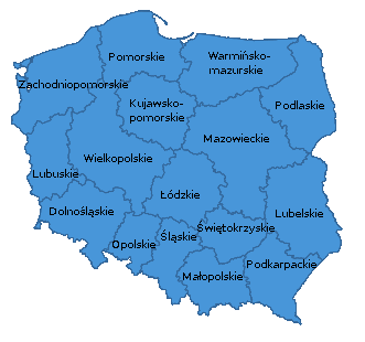 województwa w Polsce - podział administracyjny
